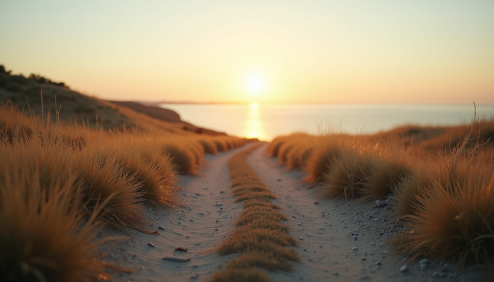 Finding peace on sandy beach