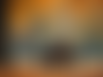 Eye-level view of a single person sitting calmly on a park bench surrounded by autumn leaves