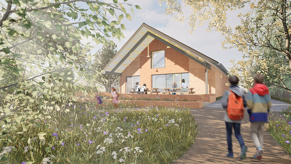 Rendered image of potential redevelopment