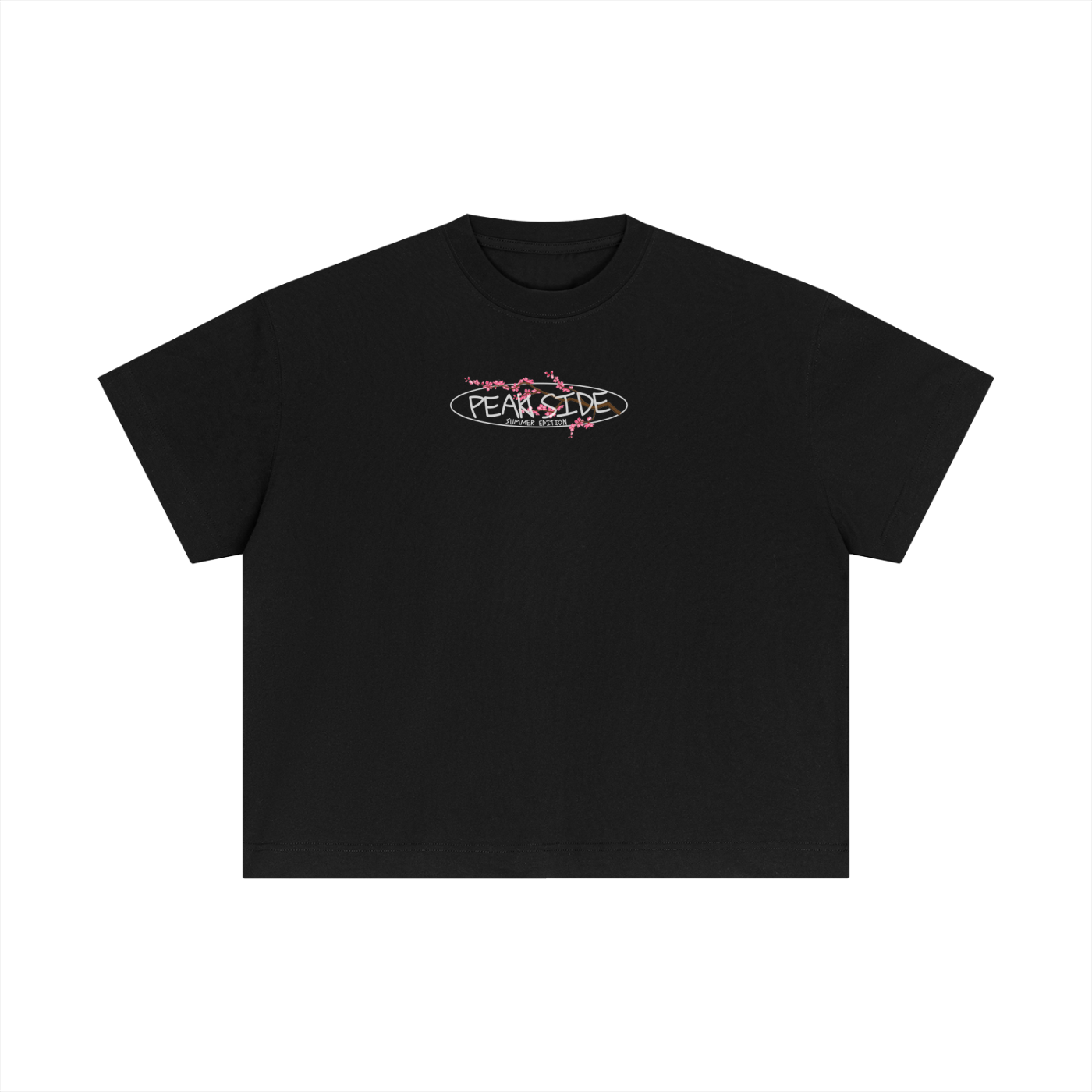 black boxy summer edition t shirt