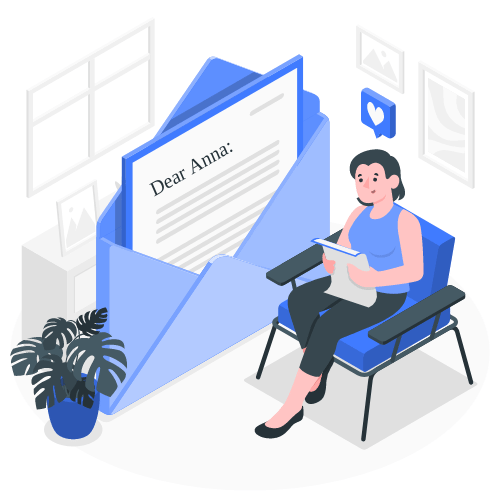 Reading a letter.gif