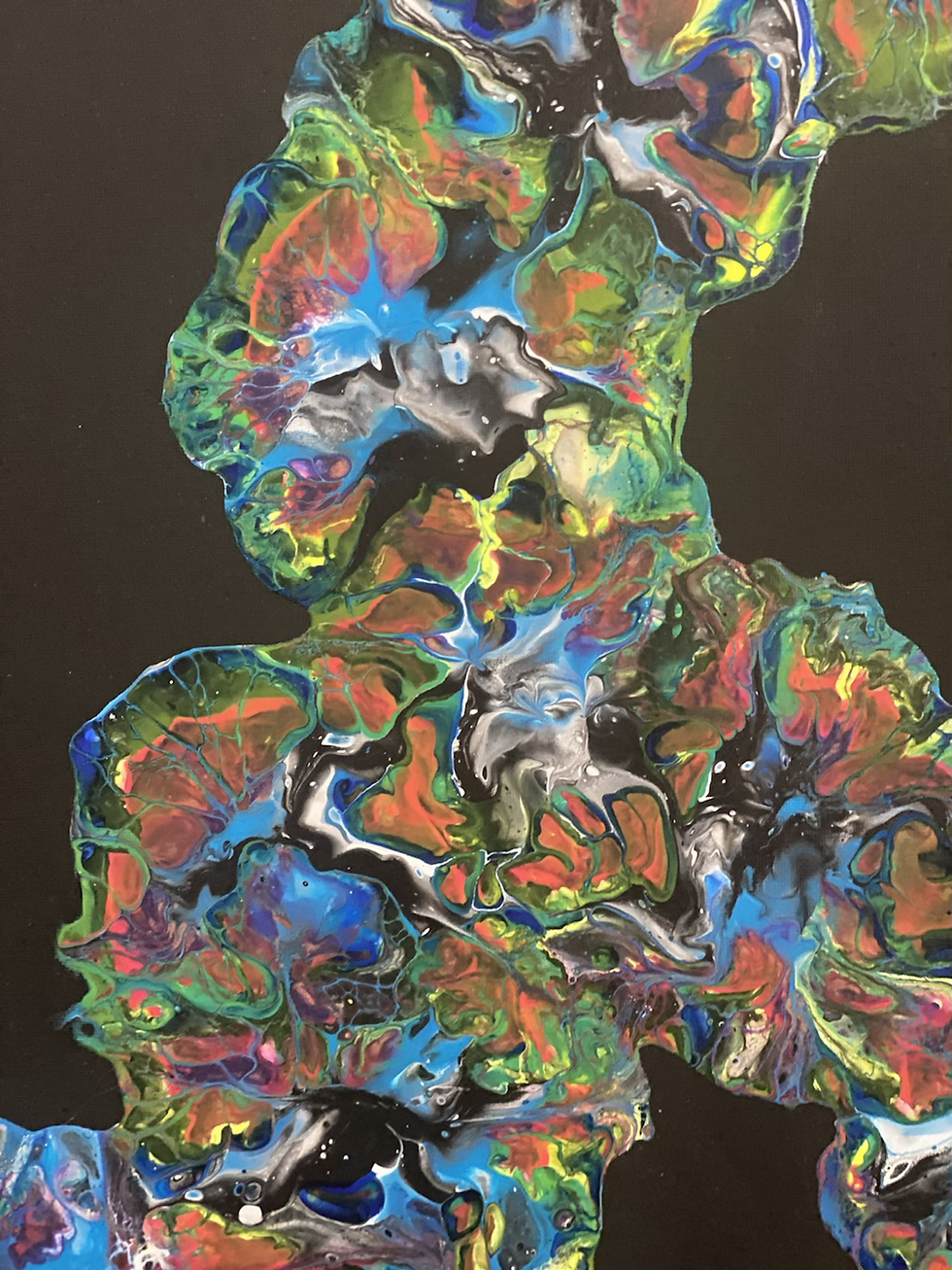 Thumbnail: Neon Lily Pads 16x20 with Epoxy Finish