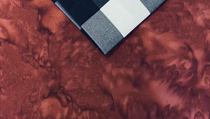 Black Buffalo Check with Old Red