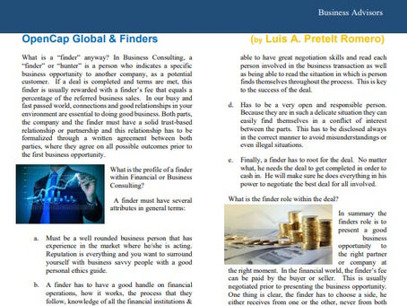 OpenCap Global & Finders