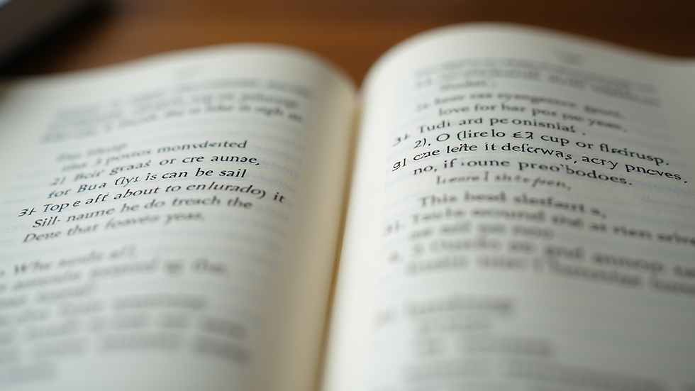 Close-up view of a journal with written goals and affirmations