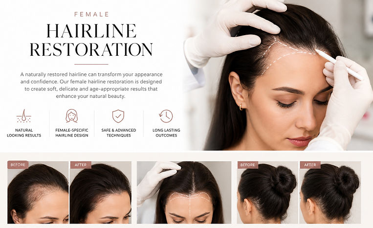 female hairline restoration principles