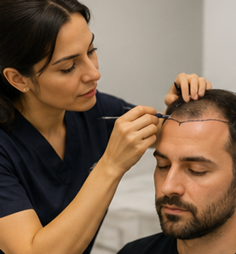 Hairline design and treatment planning