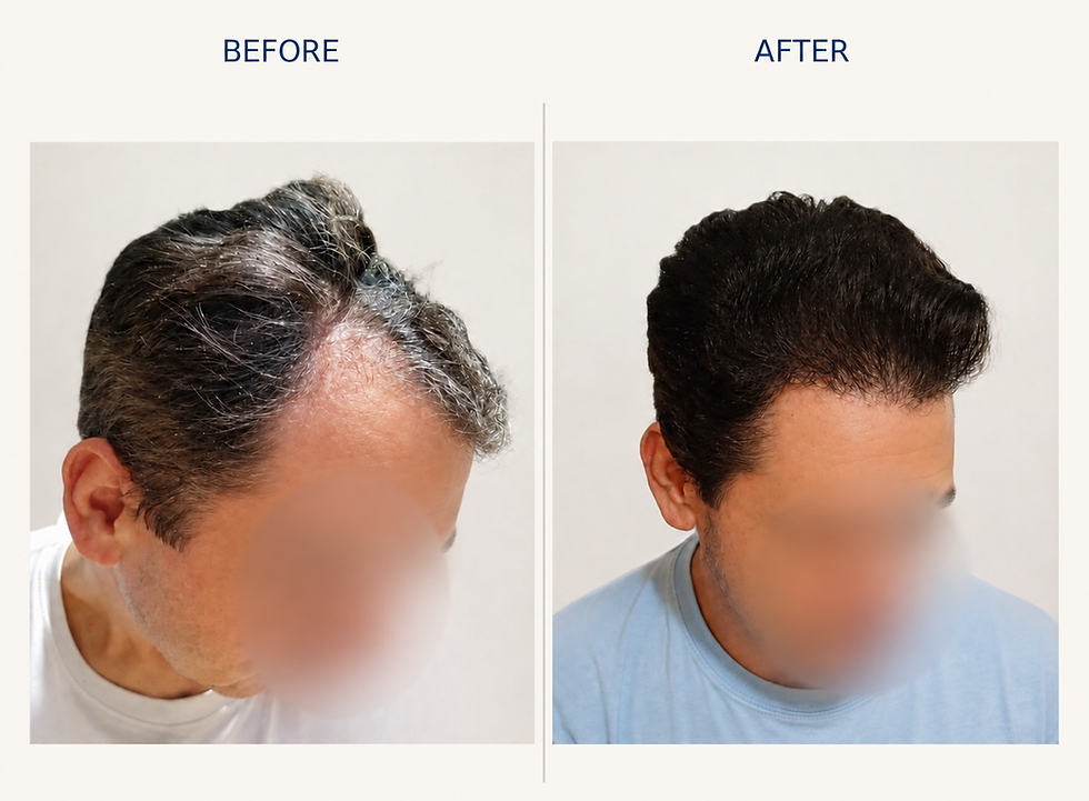 Unshaven FUE 10 months result