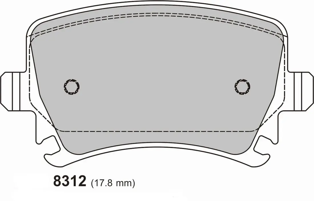 BRSCC/BARC Audi TT CUP Rear Brake Pads Audi TT Cup 8312