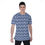 Thumbnail: TR2/ T-shirt manche courte col Rond design géométrique bleu