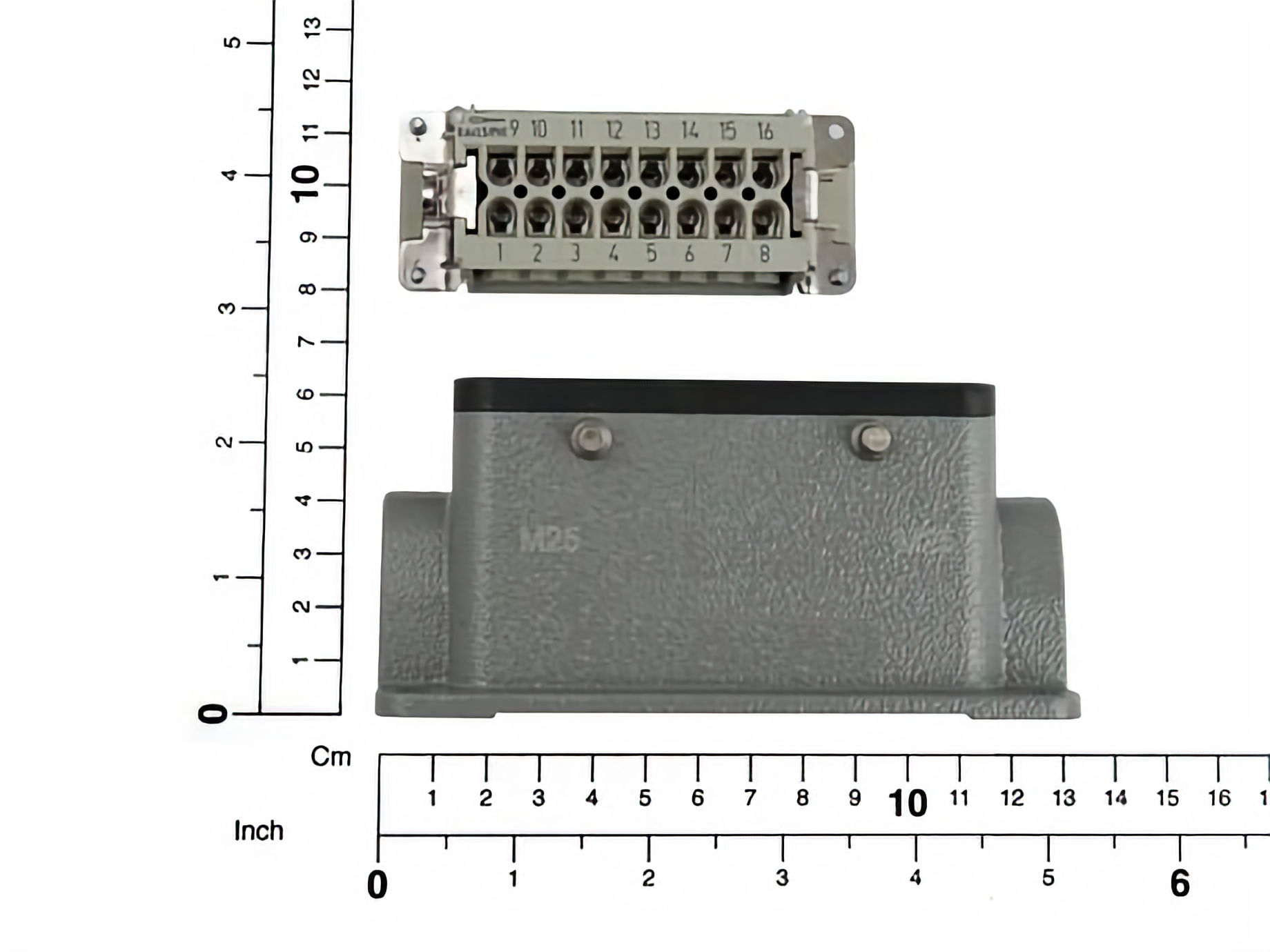 Demag Steckergehäuse Unterteil 16-polig