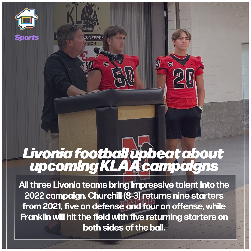 Livonia football upbeat about KLAA campaigns