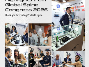 Highlights from Prodorth Spine at Global Spine Congress 2026 in Istanbul