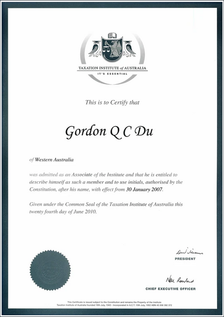 Taxation institute of AU