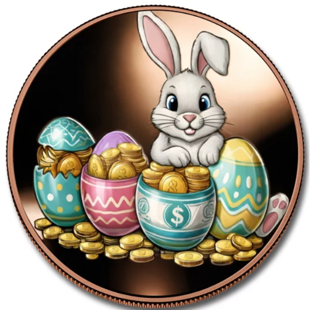 Easter Treasure Hunt 1 oz Copper Round