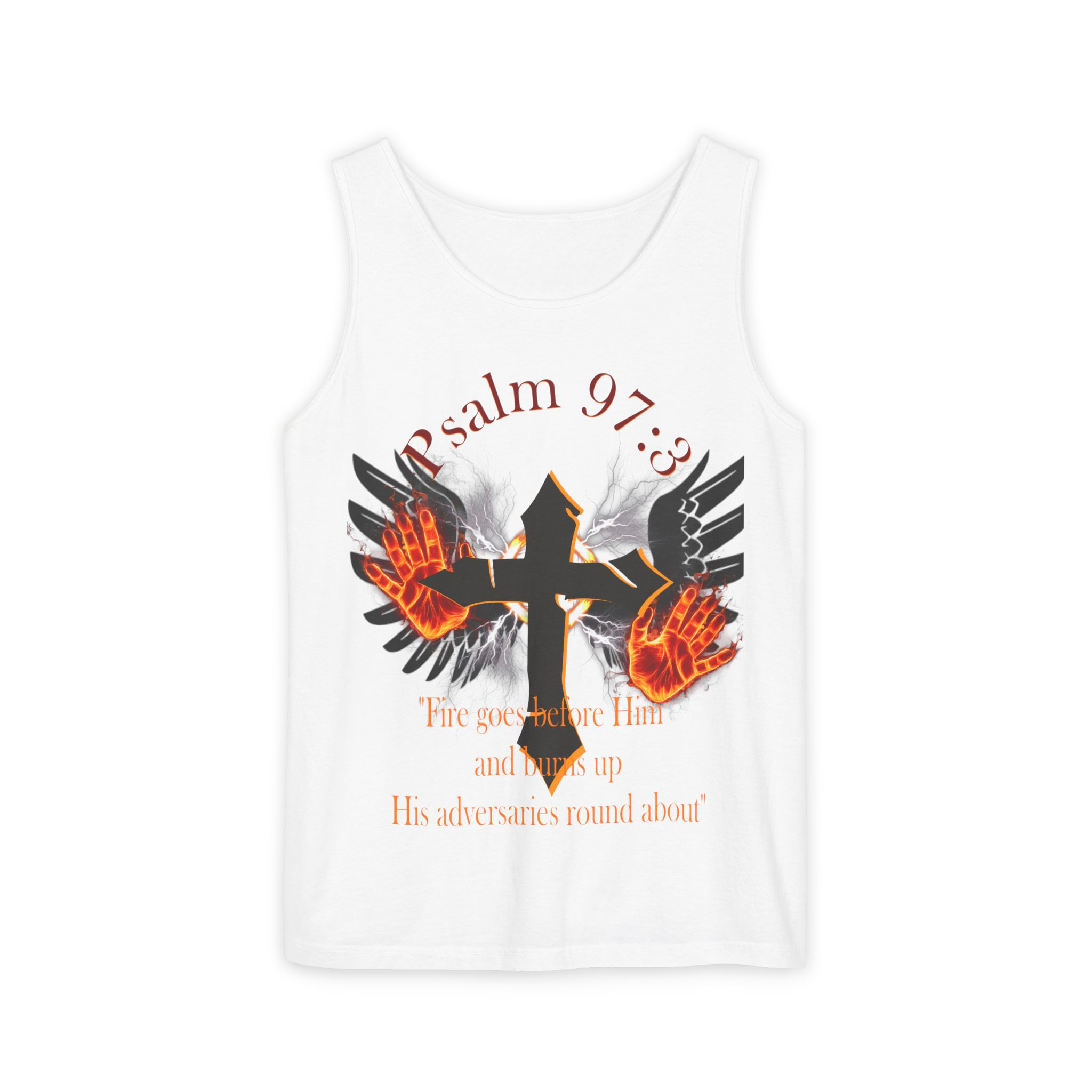 Faith-Inspired Tank Top, Motivational Sleeveless Tee, Faith Fashion, Psalm 97:3