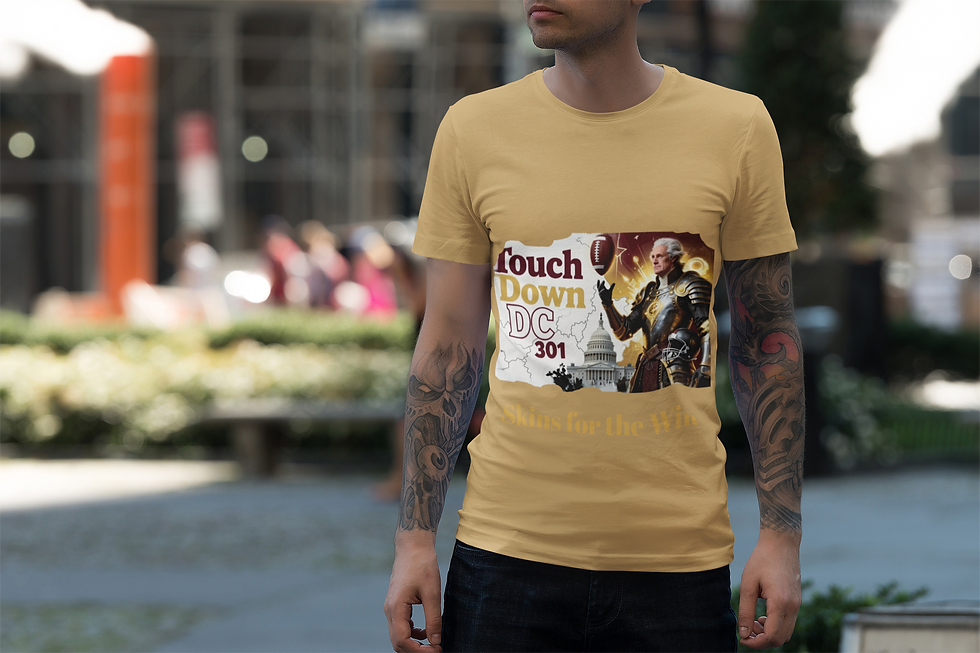 Thumbnail: Washington Skins Football Tee — "Touch Down DC 301" Graphic Shirt