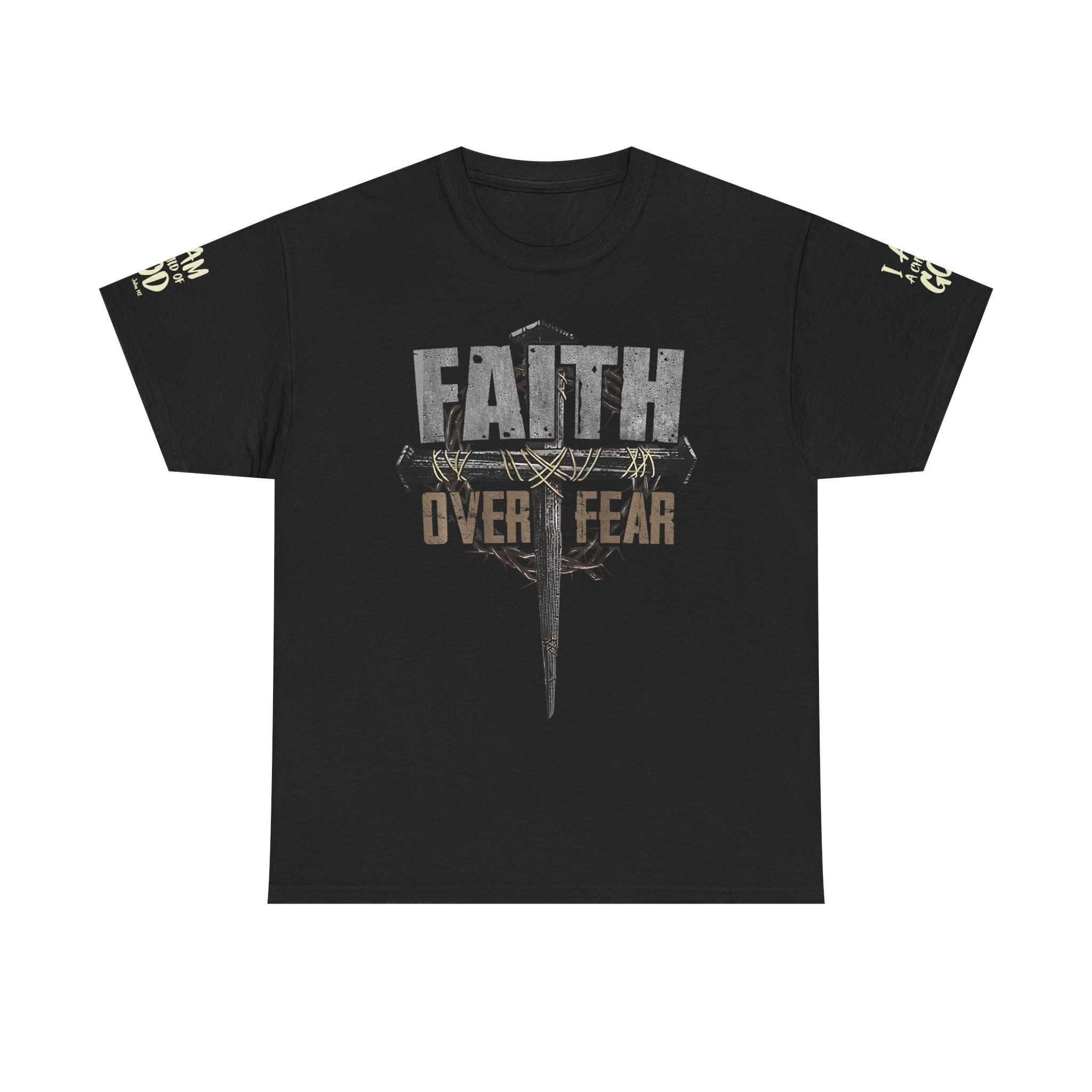 Faith Over Fear Unisex Cotton Tee - Inspirational T-shirt, Christian Daily Wear