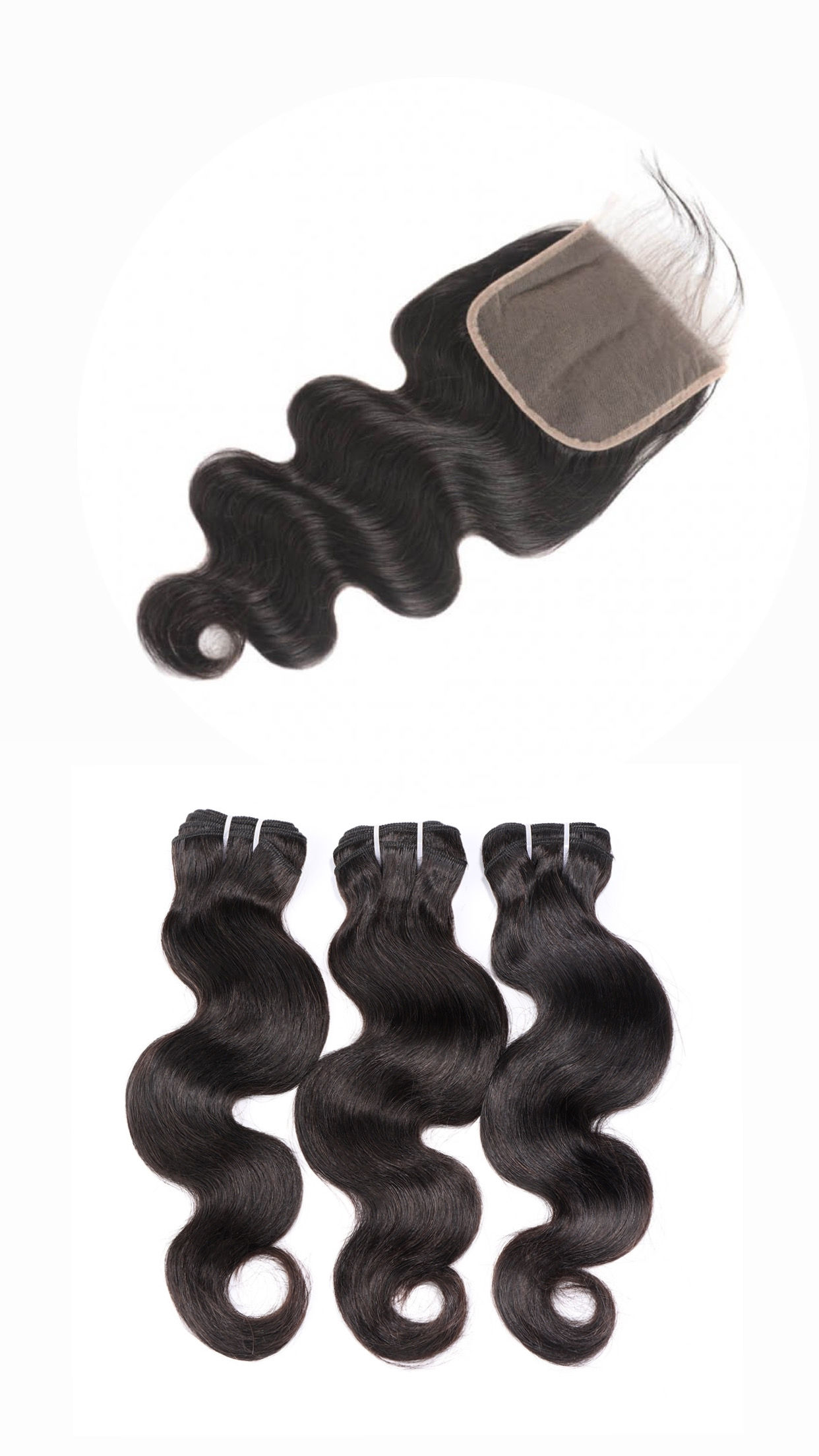 Body Wave Bundles w/ Closure