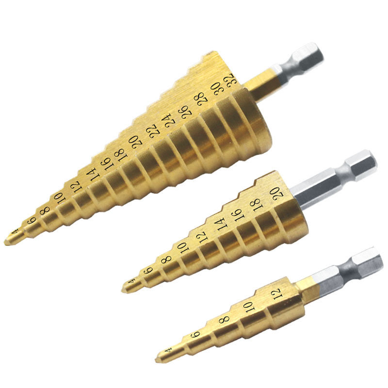Hex Shank Step Drill and Twist Drill Bit Set