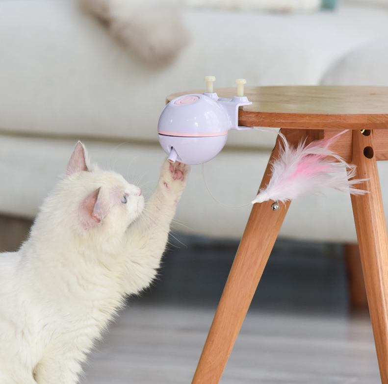 Thumbnail: Pet Toy Ball with USB Electric Teaser Wand (Replaceable)