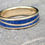 Thumbnail: 9ct Gold and Lapis Lazuli Wave Inlay
