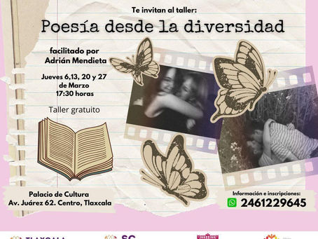 Se llevará a cabo el taller Poesía por la diversidad 