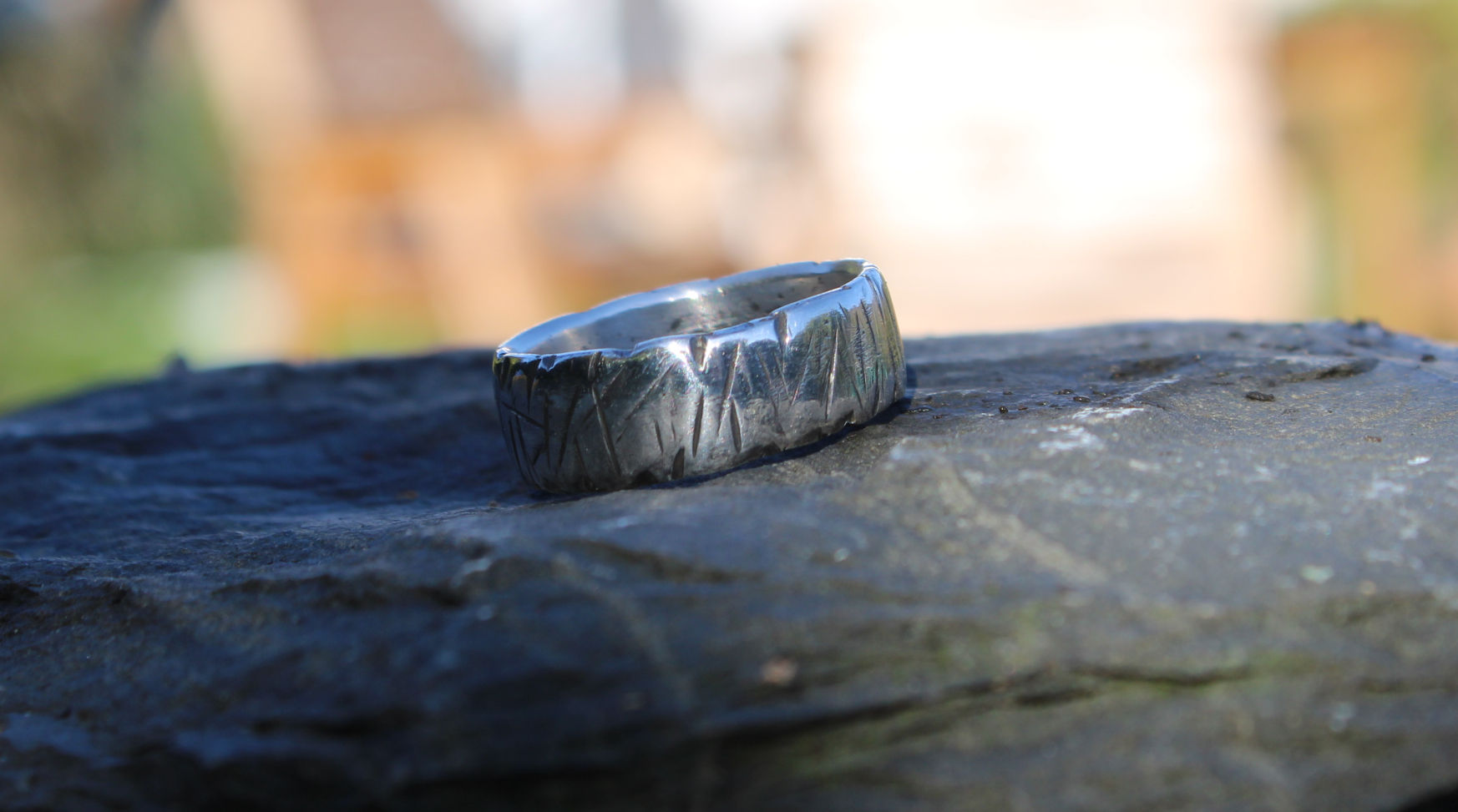 Rustic Heavy Textured Silver Ring