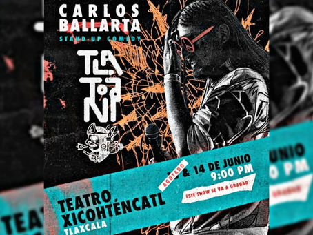 Carlos Ballarta grabará su nuevo especial de comedia en Tlaxcala