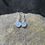 Thumbnail: Silver drop earrings filled with blue Kyanite