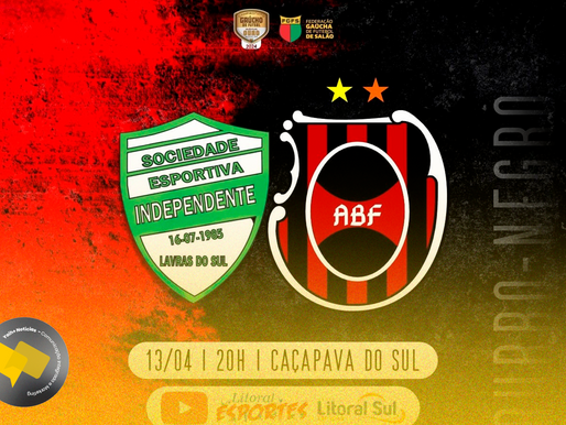 SÉRIE OURO 2024- ABF ENCARA O INDEPENDENTE DE LAVRAS EM CAÇAPAVA DO SUL PELA PRIMEIRA RODADA DO CAMPEONATO GAÚCHO NESTE SÁBADO