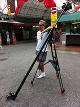 Dan overlooking a shoot in Singapore