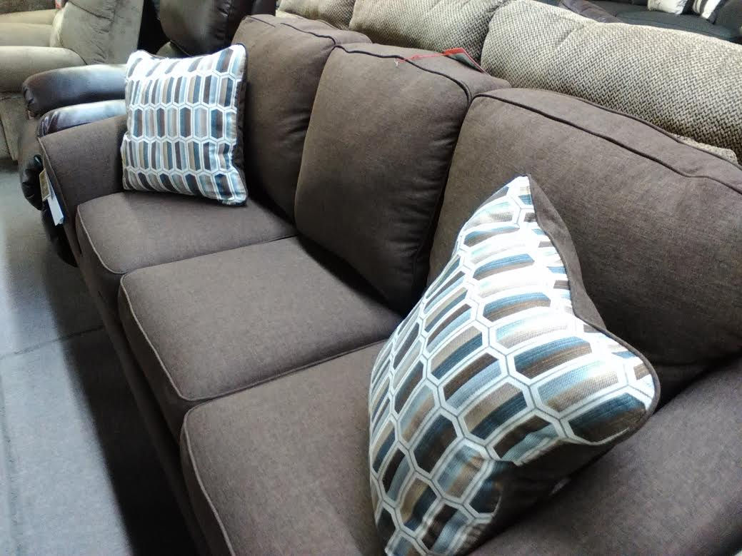 Chocolate Sofa and Loveseat