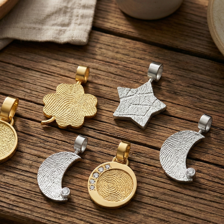 Ujjlenyomatos emlékékszerek