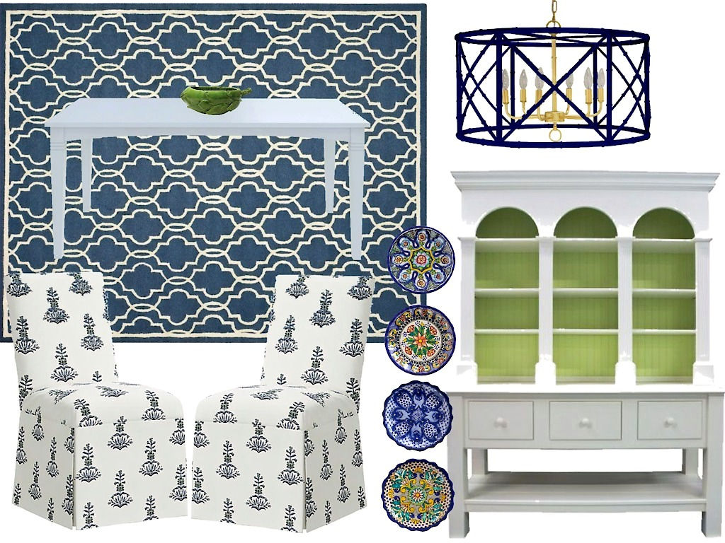 Coastal Farmhouse Dining Room Est. Budget $11,600