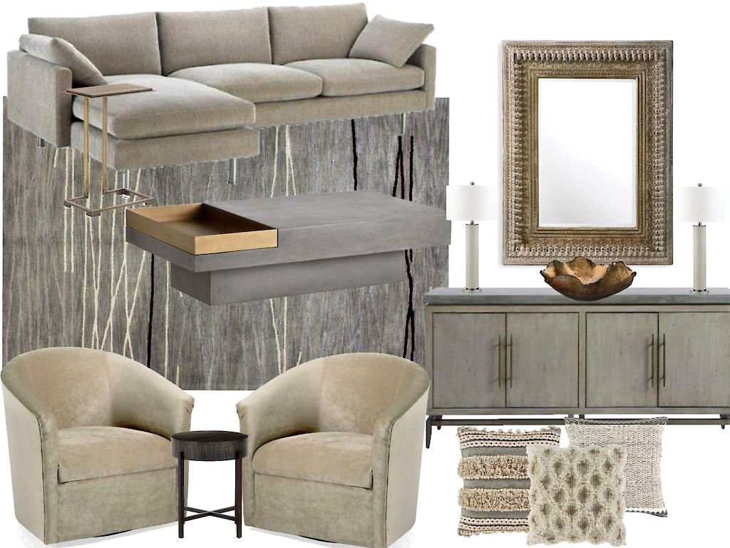 Urban Modern Living Room Est. Budget $9,000