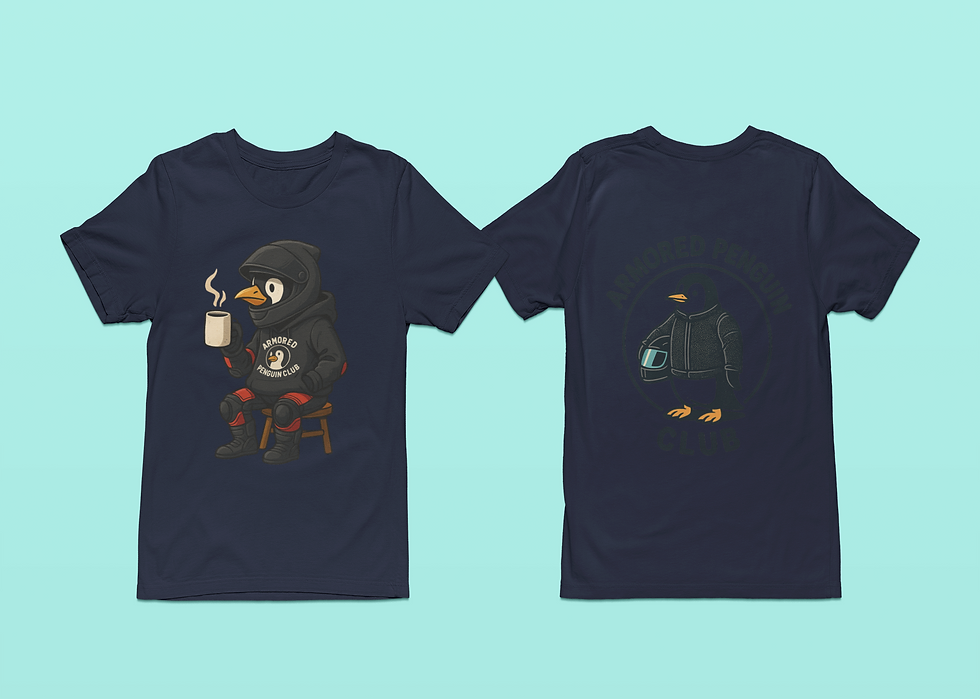Thumbnail: Armored Penguin Club Coffee Shirt