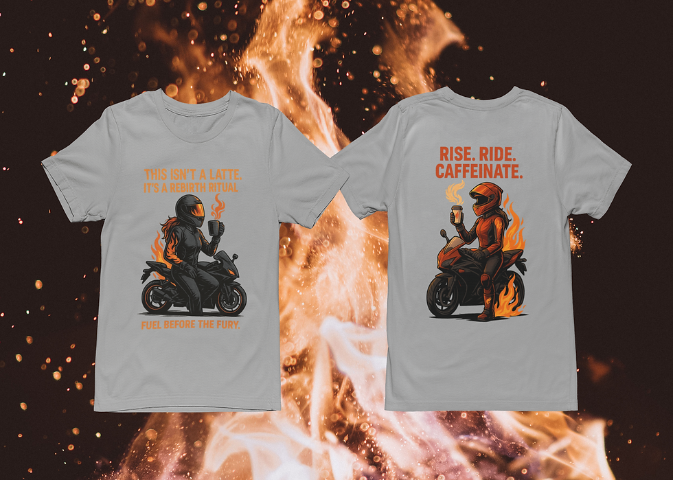Thumbnail: Not A Latte A Ritual, Rise, Ride, Caffeinate Shirt