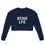 Thumbnail: Women's Casual Fit Cropped Cotton Sweatshirt | Printed Chest Logo