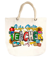 Life Skills Teacher Canvas Tote Bag