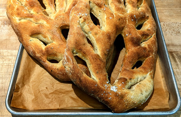 Bread and Flours, Palm Springs, California, USA, Fougasse