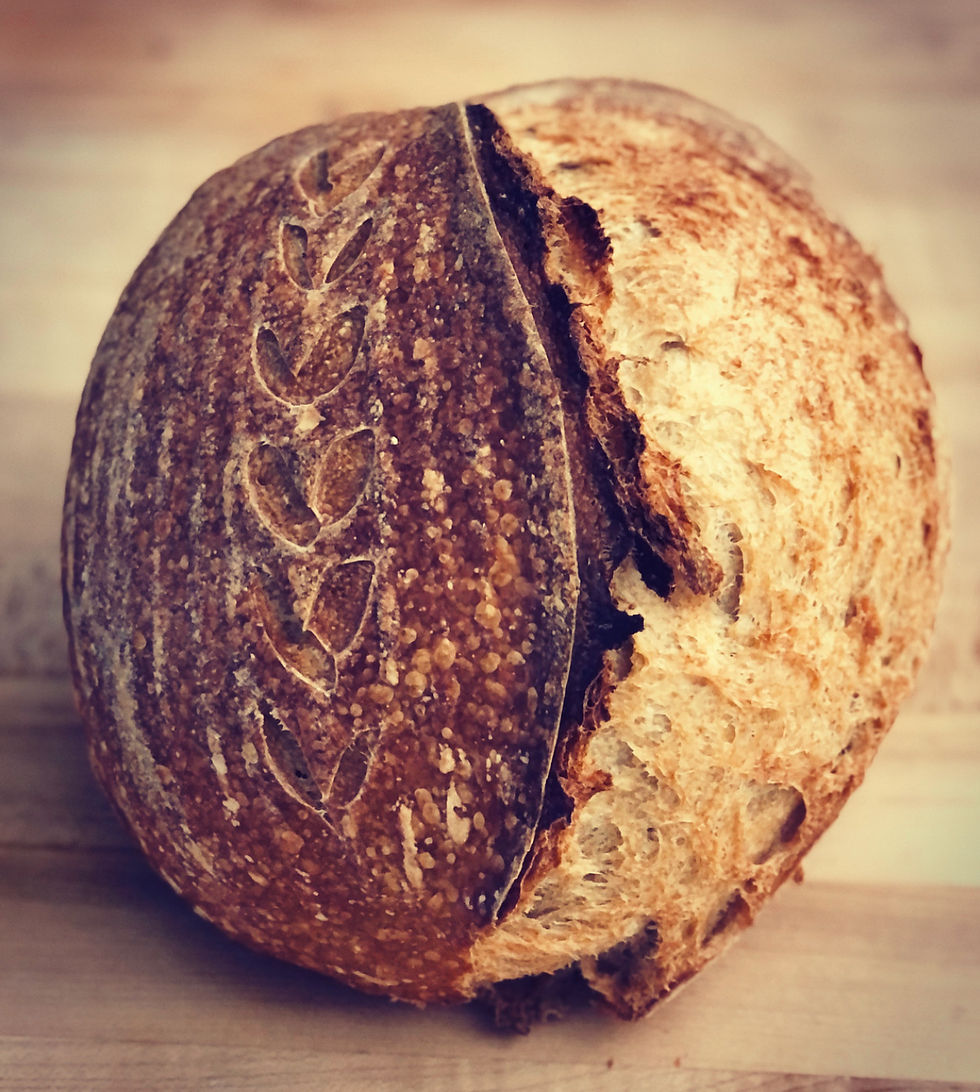 This is a photo of our Organic SoCal Sourdough 2.0 Bread.