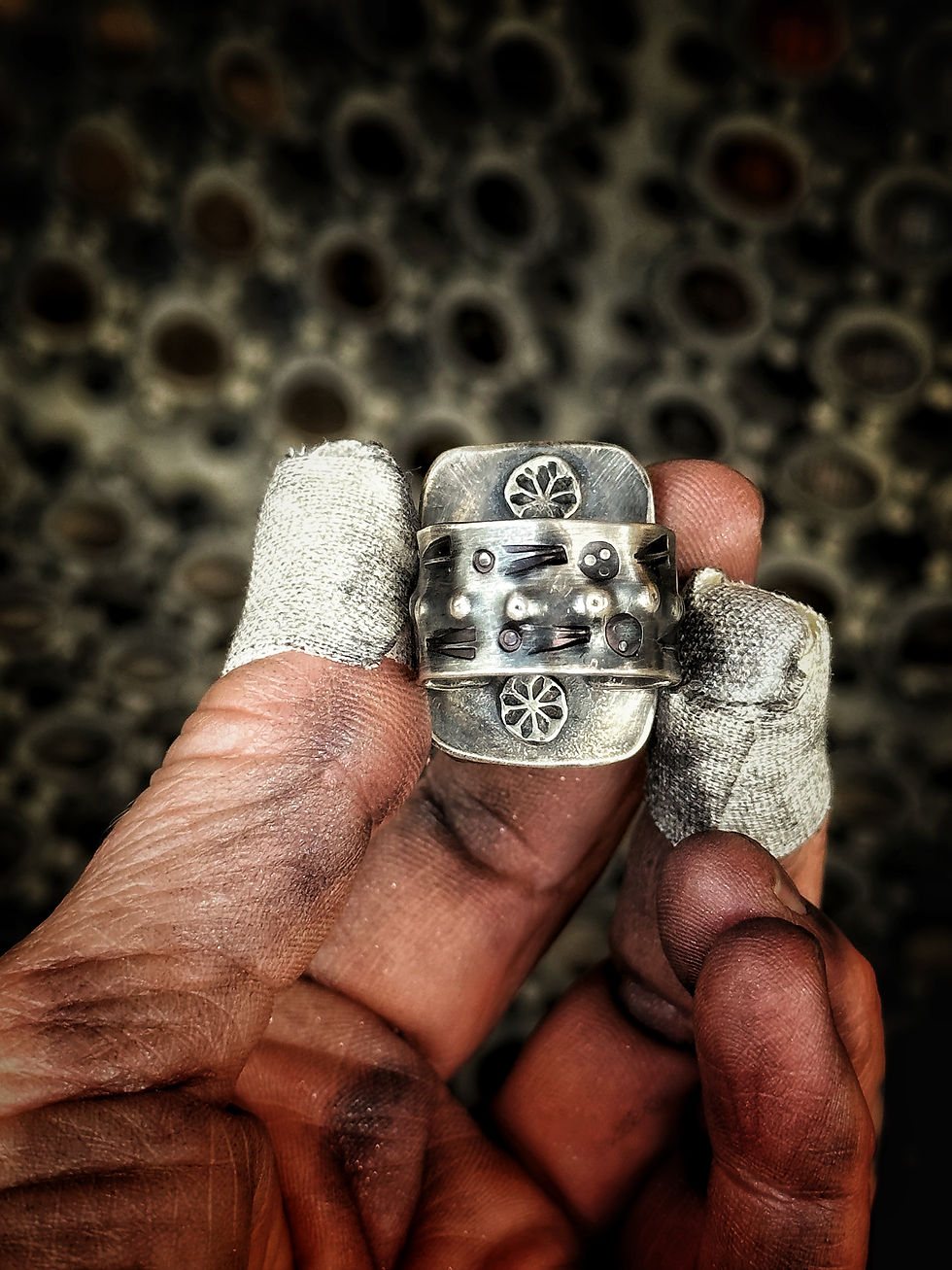 Thumbnail: Whiskey Throttle Ring  No. 23 Size 7.5