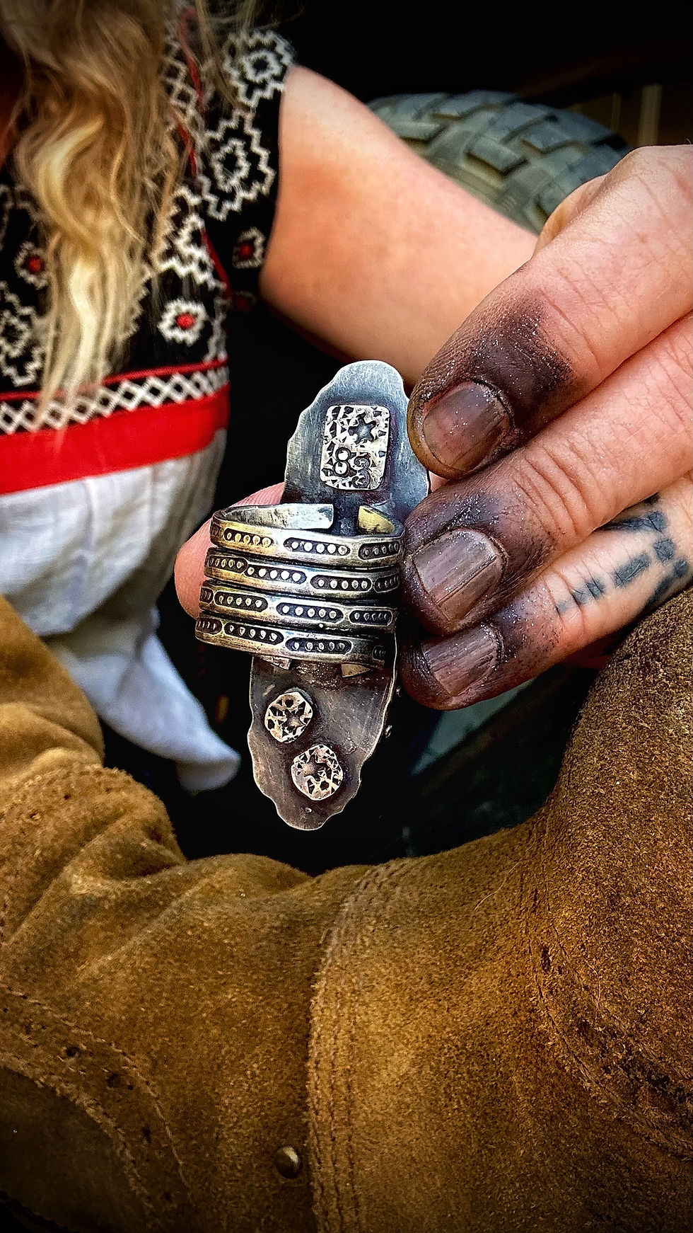 Thumbnail: Cosmic Cowboy Ring ♥ Size 8.5