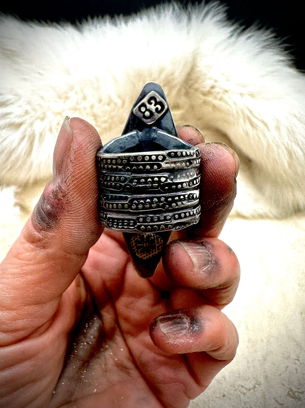 Thumbnail: Big Burn Out Ring Size 8.5