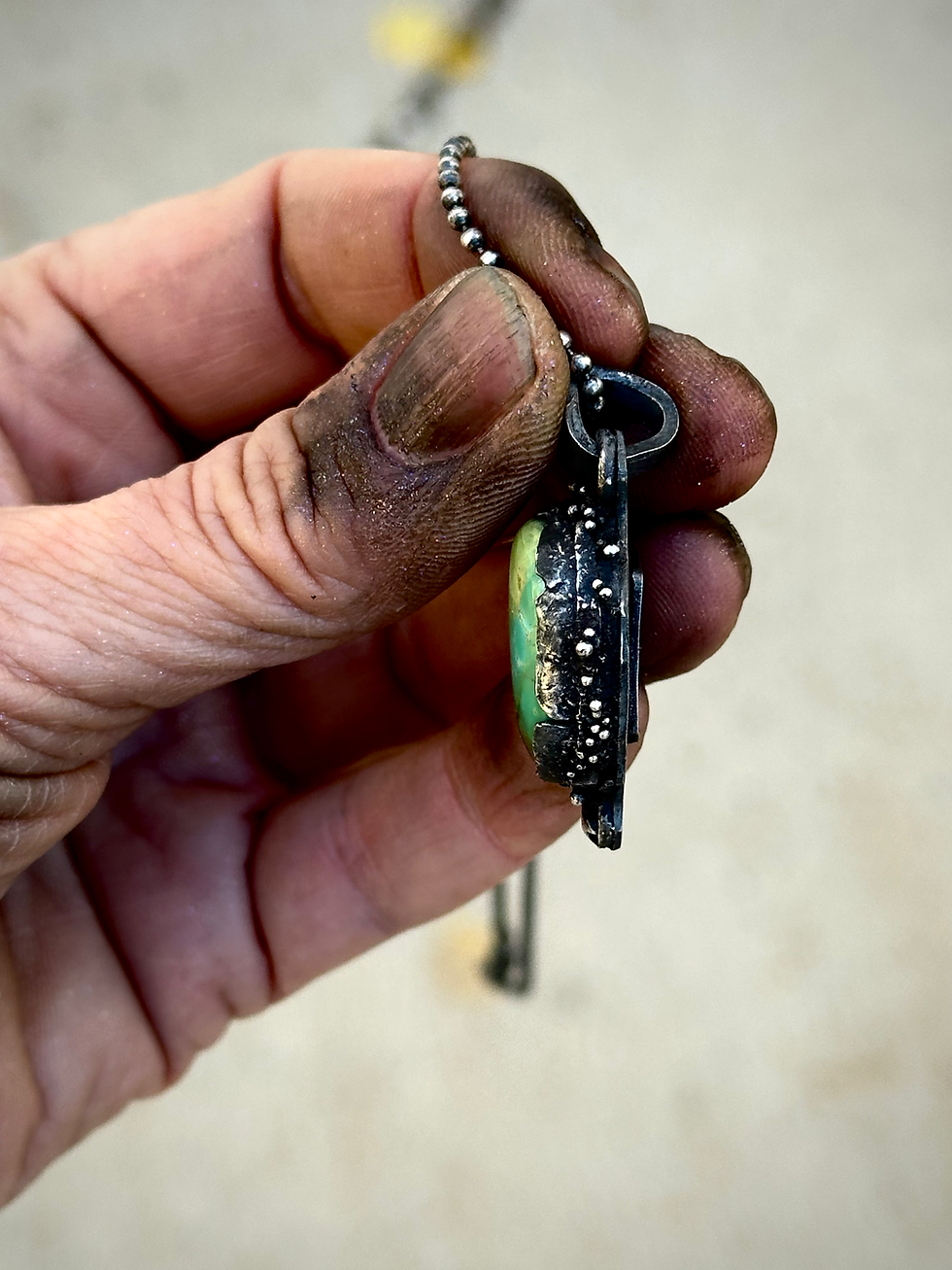 Thumbnail: ROYSTON TURQUOISE DROP NECKLACE