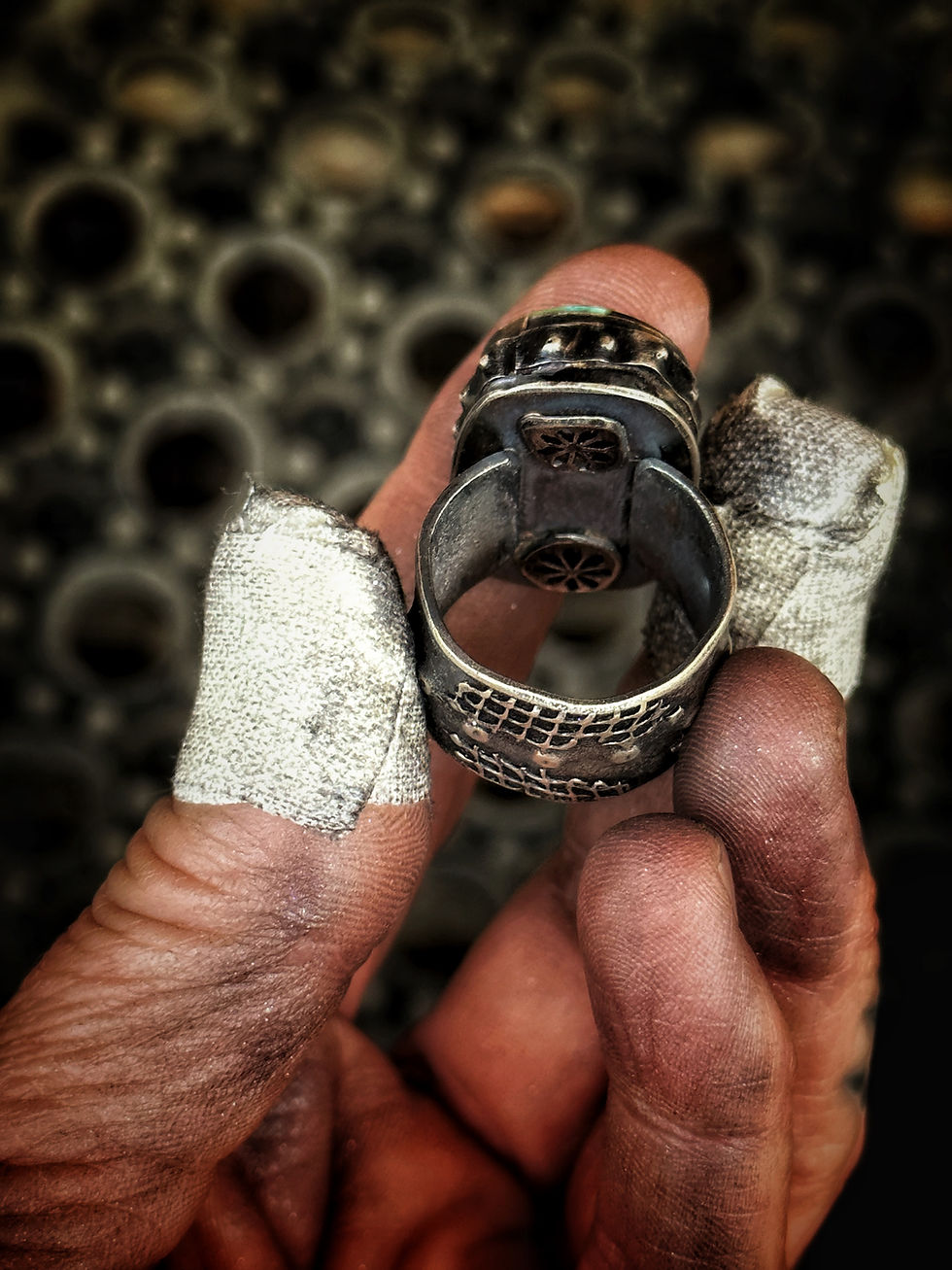 Thumbnail: Whiskey Throttle Ring  No. 18  Size 8