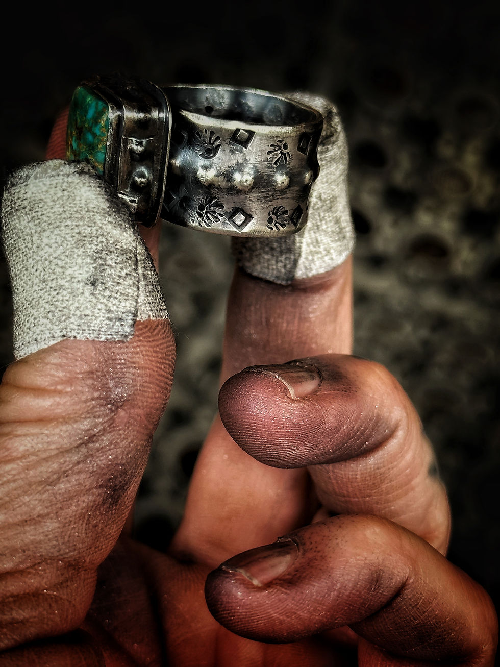 Thumbnail: Whiskey Throttle Ring  No. 26 Size 8.5