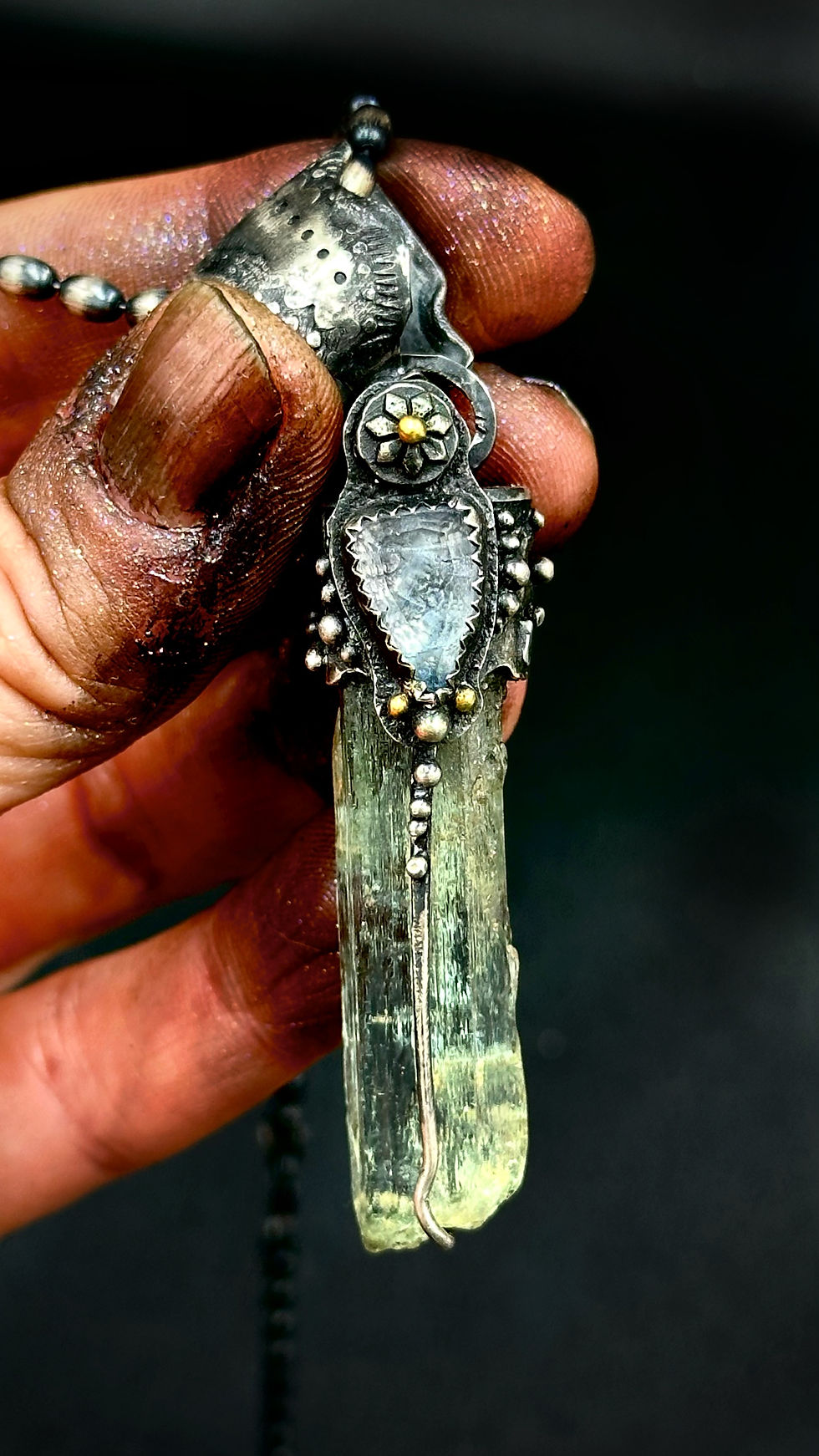 AQUAMARINE CRYSTAL NECKLACE No. 3