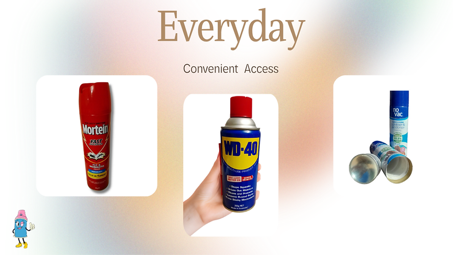 “QuikStash everyday hidden storage accessories, including a mortein can stash box, WD-40 can with secret compartment, and dis